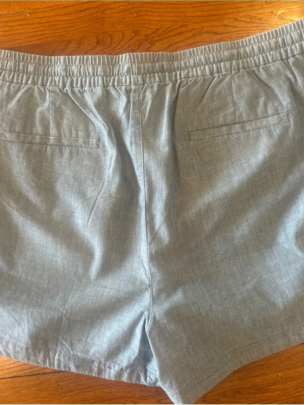 J.Crew Seaside Chambray Drawstring/ Pull-on Women’s XXL Blue Shirts NEW